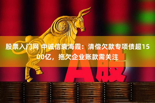 股票入门网 中诚信袁海霞:清偿欠款专项债超1500亿,拖欠企业账款需关注